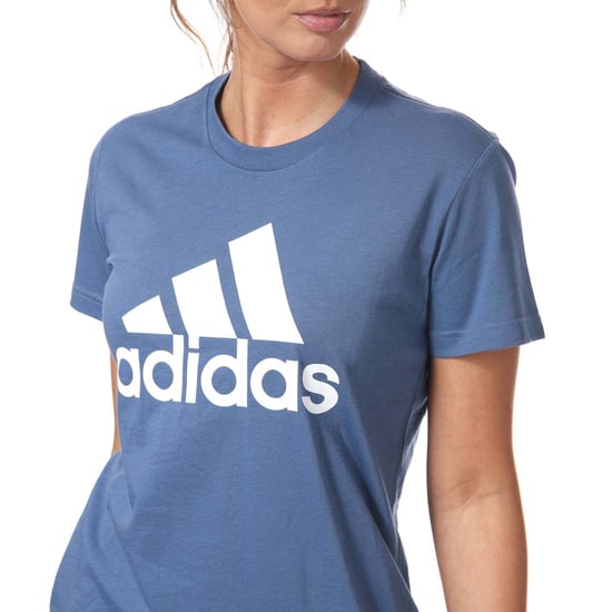 Women's adidas LOUNGEWEAR Essentials Logo T-Shirt in Blue-White - Image 6