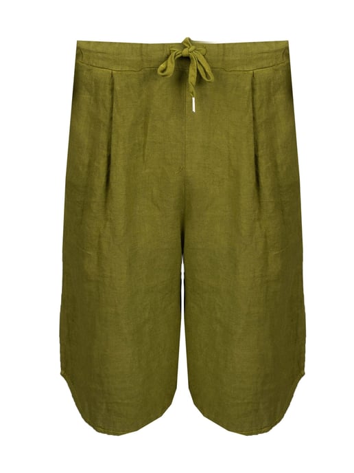 Xagon Man Bermudas Lino del hombre verde - Image 1