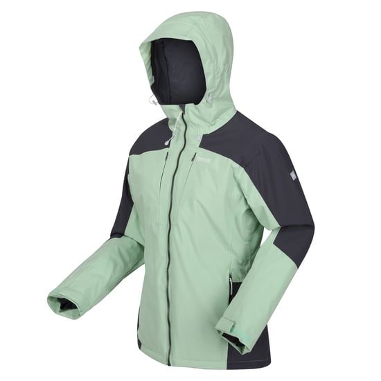 Regatta Womens/Ladies Highton Stretch Padded Jacket (Quiet Green/Seal Grey)