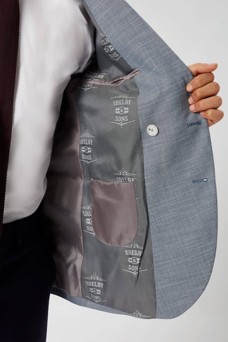 Casper Slim Fit Blue Double Breasted Blazer