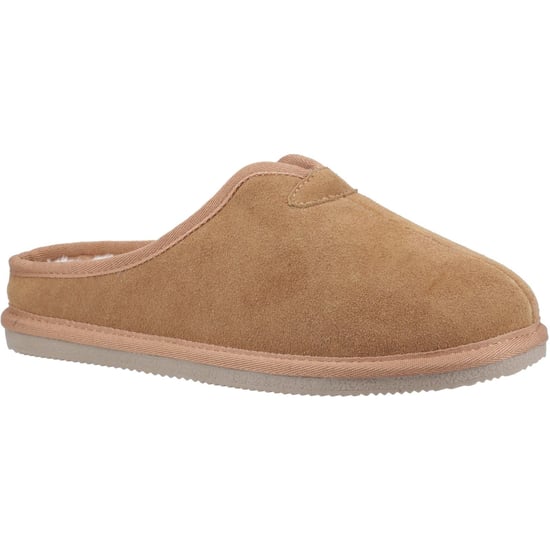 Hush Puppies Conrad Suede Men's Tan Slippers - Image 1