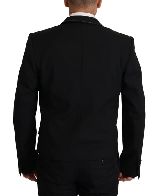Abrigo Blazer Doble Botonadura Negro Dolce & Gabbana para Hombre - Image 2