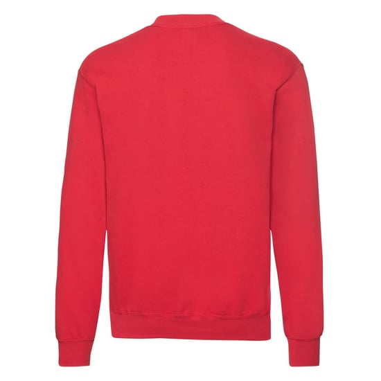 Fruit Of The Loom Mens Classic Drop Shoulder Sweatshirt (Red) - Image 2