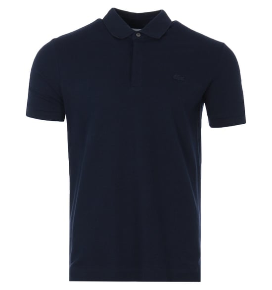 Lacoste Paris Stretch Cotton Pique Polo Shirt - Navy Blue