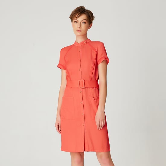 Short structured shirt dress - Image 4