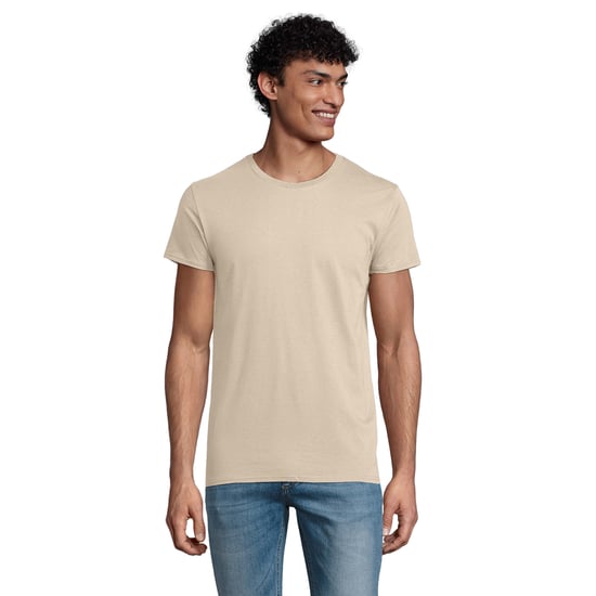 SOLS Mens Pioneer Organic Cotton T-Shirt (Natural) - Image 1