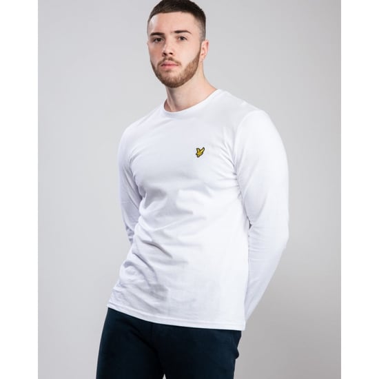 Camiseta blanca de manga larga con la marca Lyle & Scott - Image 1