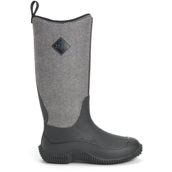 Muck Boots Hale Rubber Black W/ Fuzzy Herringbone Wellington Boots - Image 5