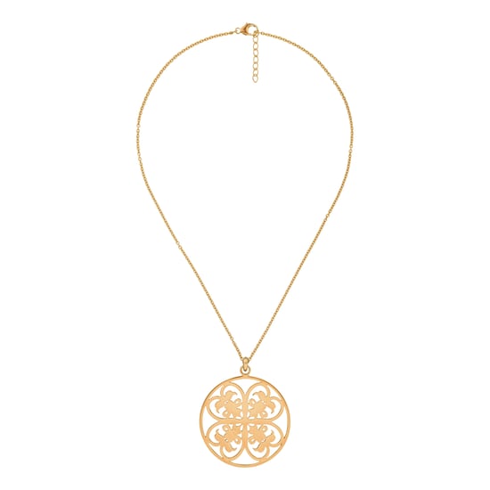 Orphelia Women's 925 Sterling Silver Chain with Pendant - Gold ZH-6035/2 - Image 2
