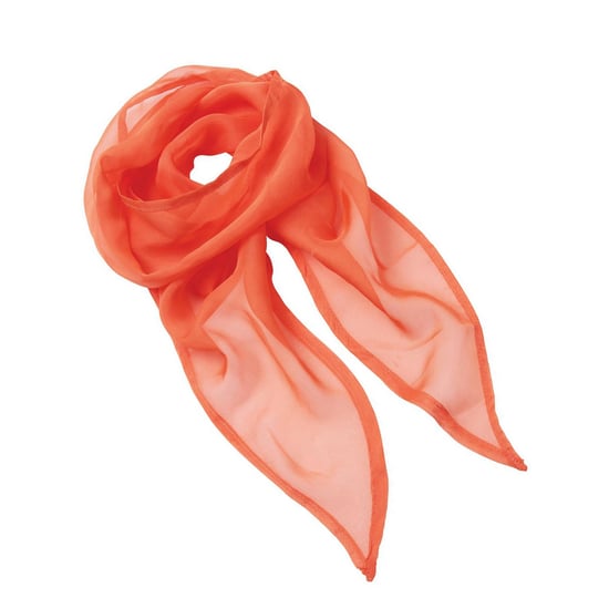 Premier Womens/Ladies Chiffon Scarf (Orange) - Image 2