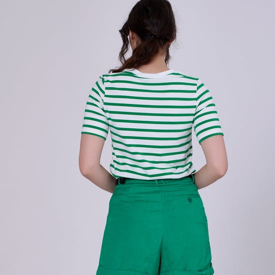 Stripes Cotton T-shirt - Image 6