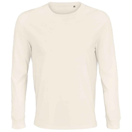 SOLS Unisex Adult Pioneer Organic Cotton Long-Sleeved T-Shirt (Off White) - Image 1