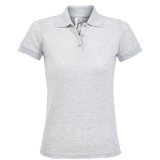 SOLs Womens/Ladies Prime Pique Polo Shirt (Ash) - Image 1
