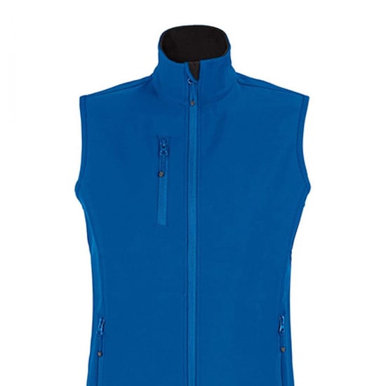 SOLS Womens/Ladies Falcon Softshell Zipped Body Warmer (Royal Blue) - Image 2