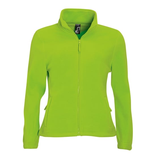 SOLS Womens/Ladies North Full Zip Fleece Jacket (Lime) - Image 1