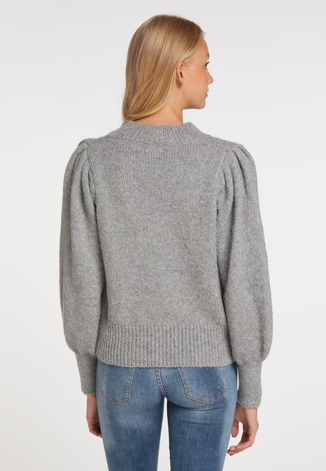 Mymo Cardigan women Grey melange - Image 4