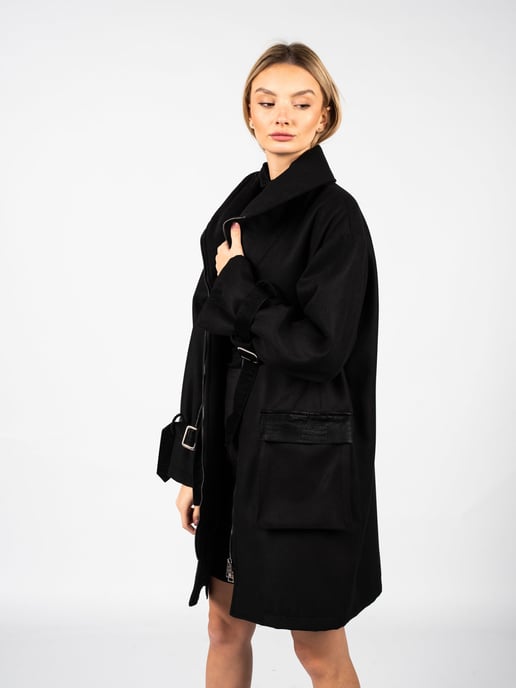 La Haine Inside Us Coat LW506 Woman's Black