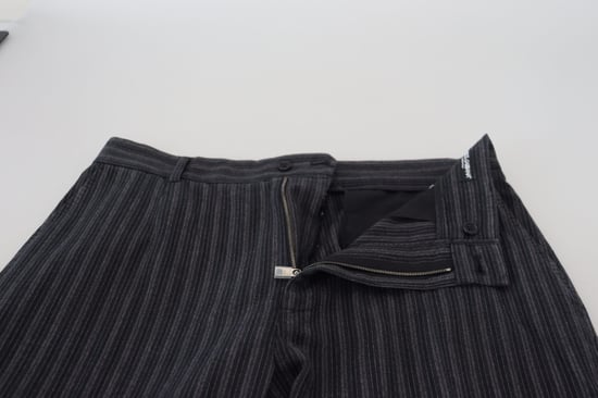 Pantalones de vestir a rayas gris oscuro - Image 5