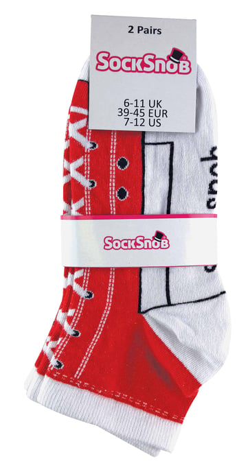 Sock Snob - 2 Pares Calcetines Unisex Adultos que parecen Zapatos - Image 2