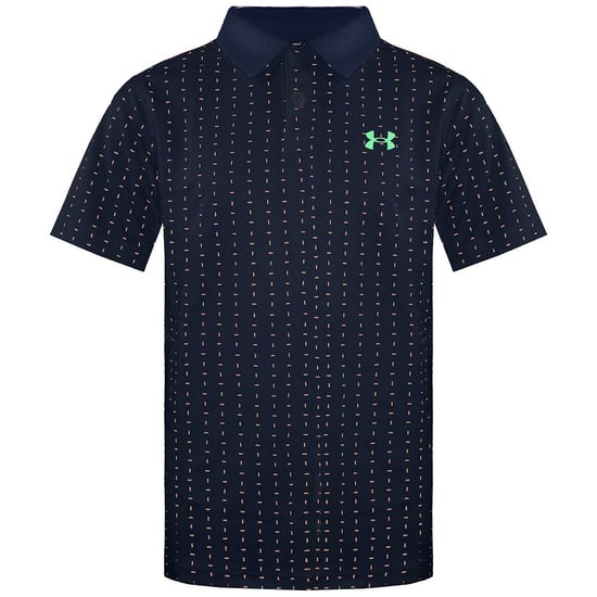 Under Armour  Sleeve Collar Navy Kids Performance Tee Box Polo Shirt 1366429 408