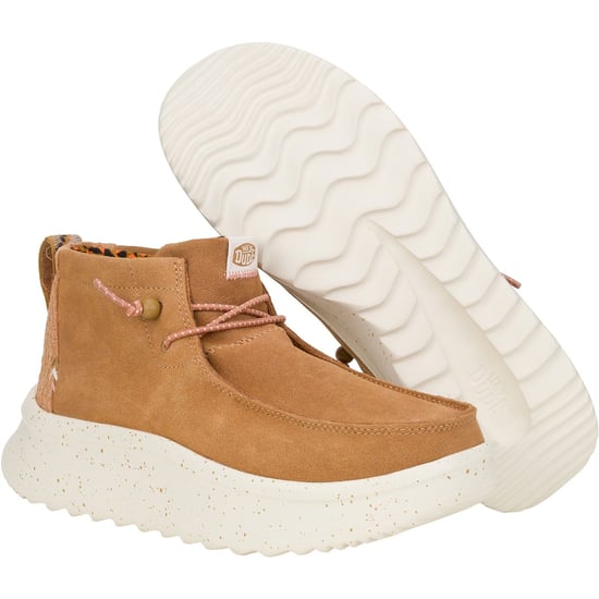 HEYDUDE Wendy Peak Hi Suede Women's Chestnut Boots - Image 3