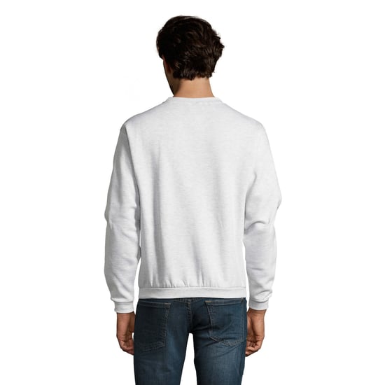 SOLS Mens Spider Round Neck Sweatshirt (Ash Heather) - Image 2