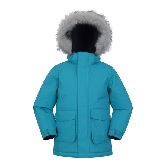 Mountain Warehouse Childrens/Kids Ranger Logo Water Resistant Jacket (Petrol) - Image 1