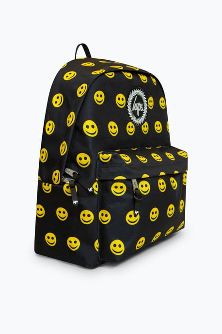 Hype Unisex Iconic Smile Black Backpack For School - Image 4