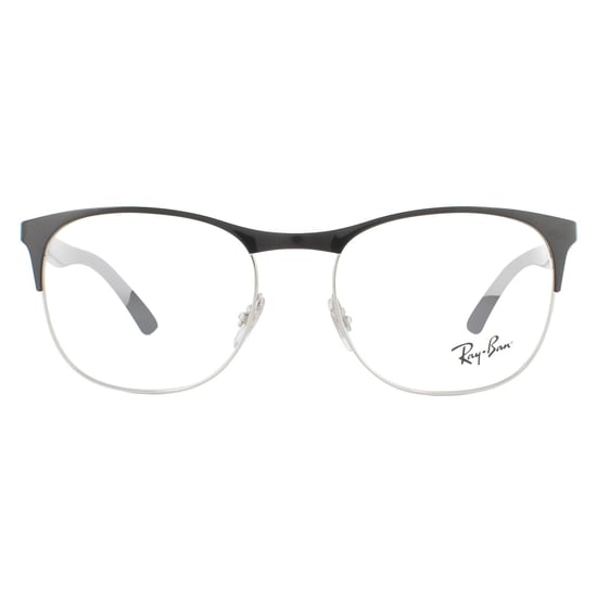 Ray-Ban Square Black Silver Mens  Glasses Frames