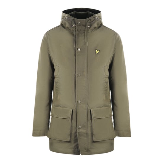 Lyle & Scott Olive Green Long Jacket