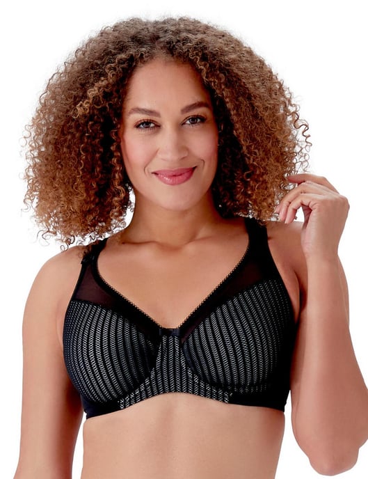 B541 Berlei Beauty Stripe Smoothing Minimiser Bra - Image 1
