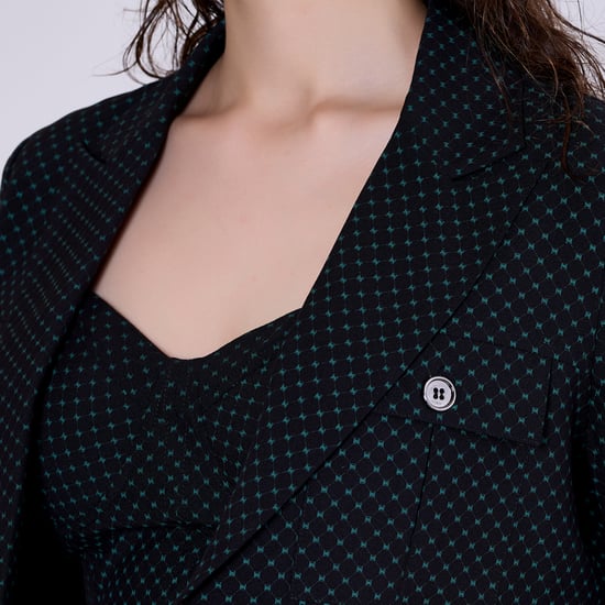 Safari pockets crop jacket with dots print - Image 6