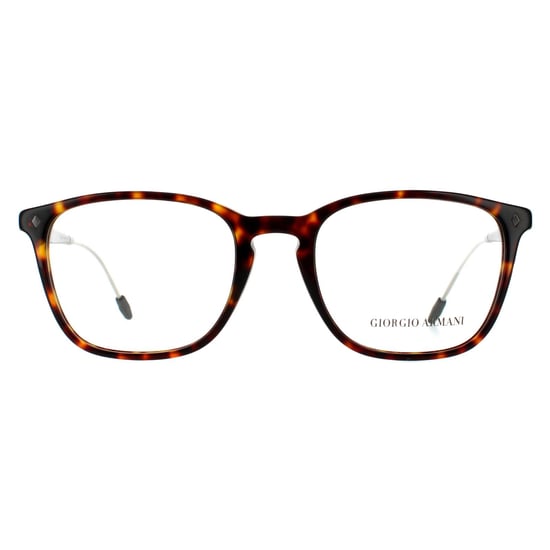 Giorgio Armani Rectangular Mens Dark Havana Glasses Frames