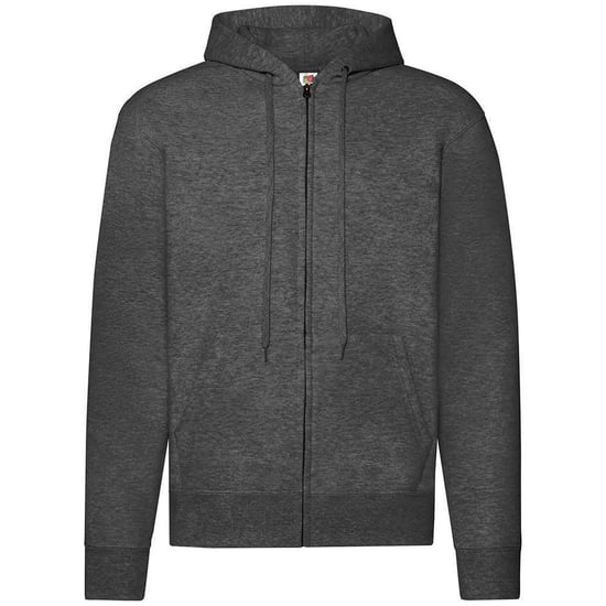 Fruit of the Loom Mens Hooded Sweatshirt (Dark Heather) - Image 1
