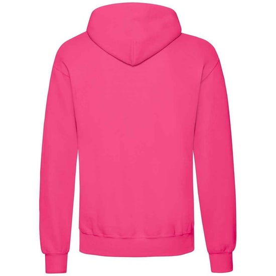 Fruit Of The Loom Adults Unisex Classic Hooded Sweatshirt (Fuchsia) - Image 2