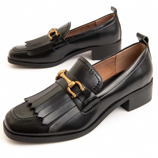 Mocasín de tacón Montevita Megane en negro - Image 1