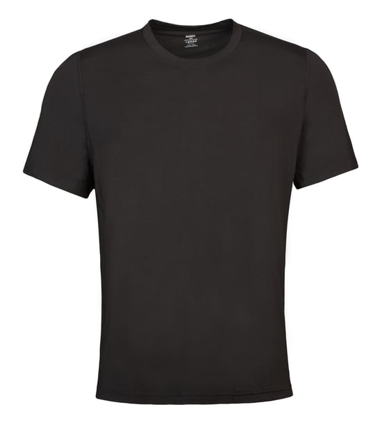 Mens Thermal T Shirt for Winter | Heat Holders | Breathable Thermal Short Sleeve T Shirt - Black - Image 1