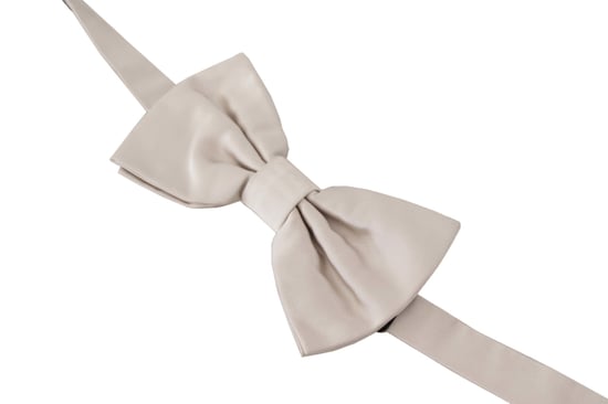 Dolce & Gabbana Gray 100% Silk Adjustable Neck Papillon Men's Tie