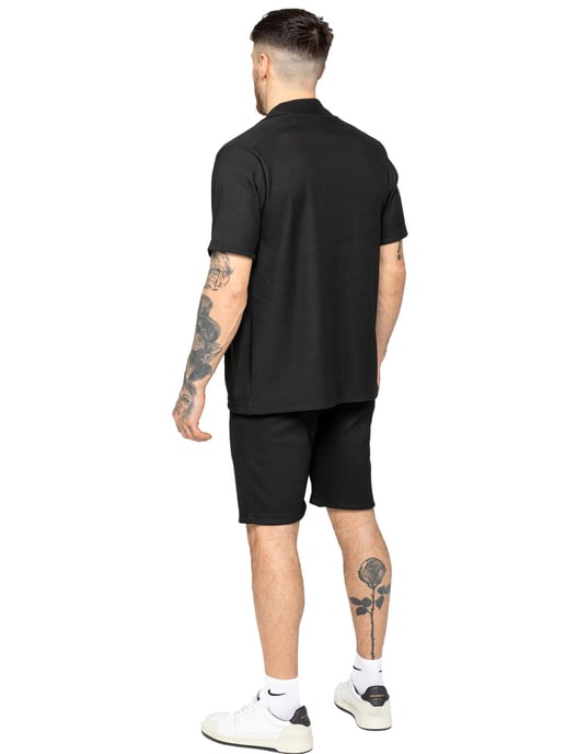 Enzo | Conjunto de camisa y pantalón corto con textura para hombre - Image 2