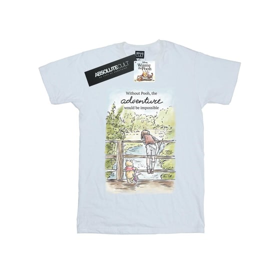 Disney Girls Winnie The Pooh Adventure Cotton T-Shirt (White)