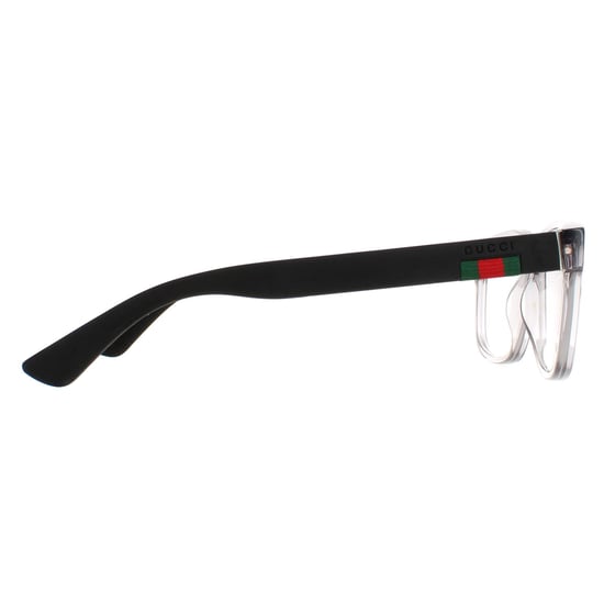 Gucci Rectangle Mens Transparent Grey GG0011O