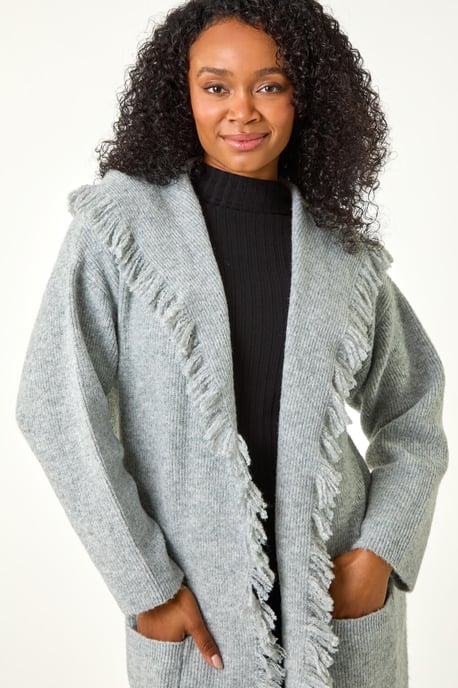 Petite Tassle Pocket Detail Cardigan
