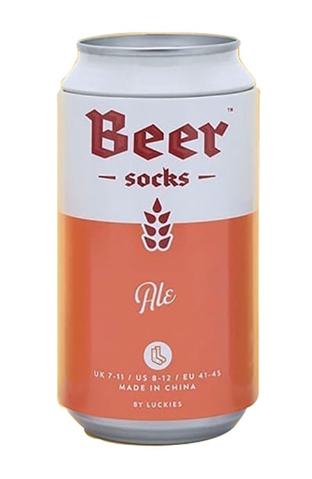 Calcetines de cerveza en lata de Luckies of London - Ale - Image 2