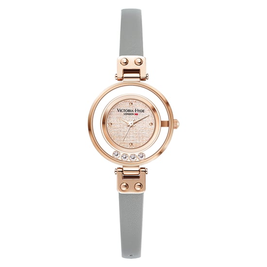 VICTORIA HYDE Ladies Watches Small Dial Analog Quartz Woman Watches with Clear Crystal Elegant Gold Watch for Woman, gold silver - Image 1