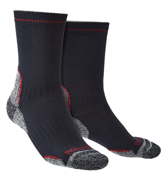 Bridgedale - Calcetines ligeros para hombre - Azul marino / Rojo - Image 1
