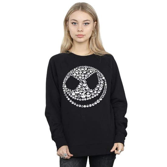 Disney Womens/Ladies Nightmare Before Christmas Jack Skull Collage Sweatshirt (Black)
