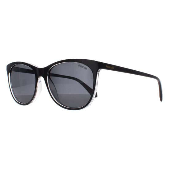 Polaroid Cat Eye Womens Black Crystal Grey Polarized PLD 4161/S