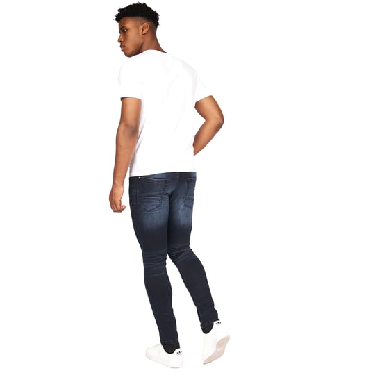 Crosshatch Mens Barbeck Slim Jeans (Blue Black) - Image 5