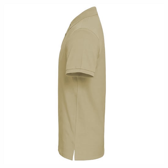 Asquith & Fox Mens Plain Short Sleeve Polo Shirt (Natural) - Image 3