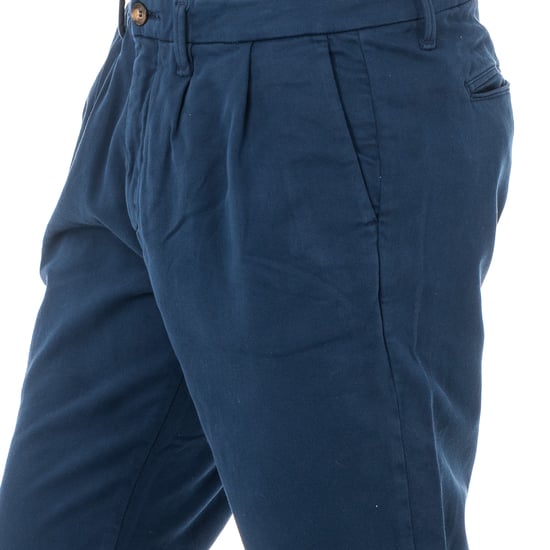 Long trousers with straight cut hems and belt loops KMT006 man